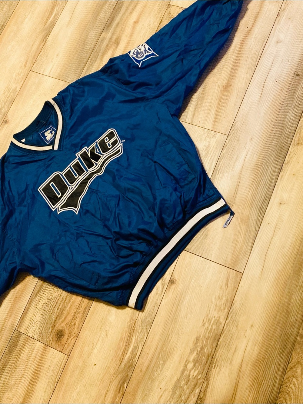 STARTER Duke Blue Pullover Jacket with White Trim